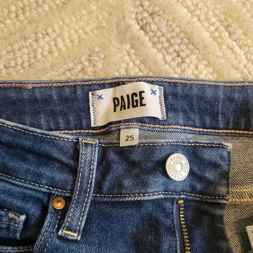 PAIGE Cindy Dark Blue Jeans - Picture 2 of 5